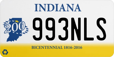 IN license plate 993NLS