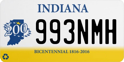 IN license plate 993NMH