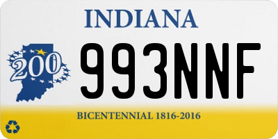 IN license plate 993NNF