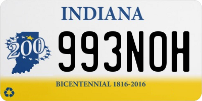 IN license plate 993NOH