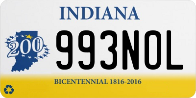 IN license plate 993NOL