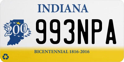 IN license plate 993NPA