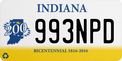 IN license plate 993NPD