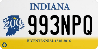 IN license plate 993NPQ