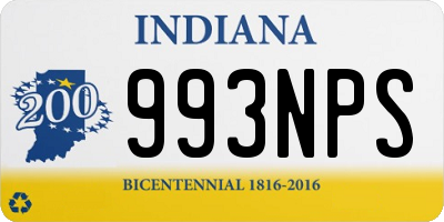 IN license plate 993NPS