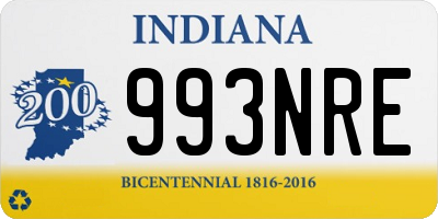 IN license plate 993NRE