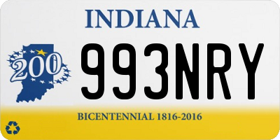 IN license plate 993NRY