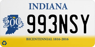 IN license plate 993NSY