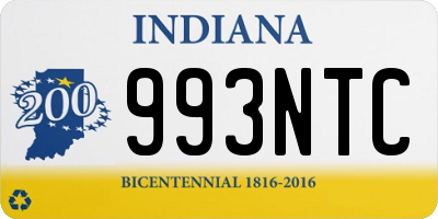 IN license plate 993NTC