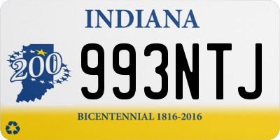 IN license plate 993NTJ