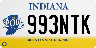 IN license plate 993NTK