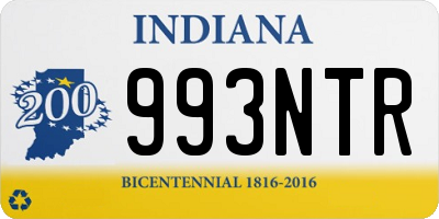 IN license plate 993NTR