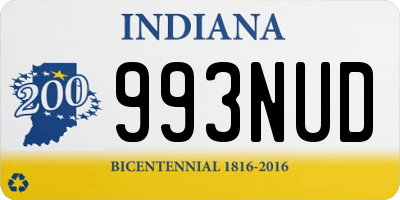 IN license plate 993NUD