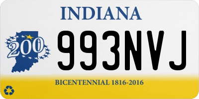 IN license plate 993NVJ