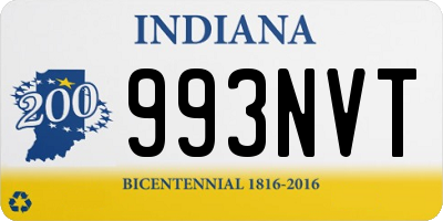 IN license plate 993NVT