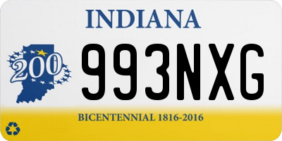 IN license plate 993NXG