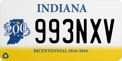 IN license plate 993NXV