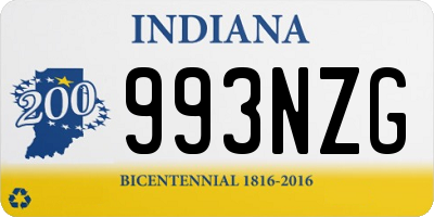 IN license plate 993NZG