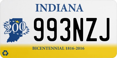 IN license plate 993NZJ