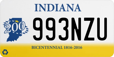 IN license plate 993NZU