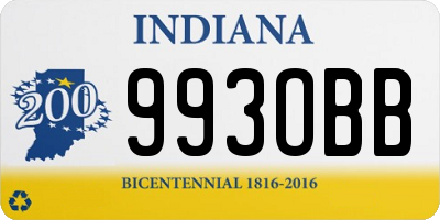 IN license plate 993OBB