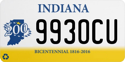 IN license plate 993OCU