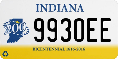 IN license plate 993OEE