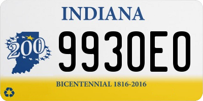 IN license plate 993OEO