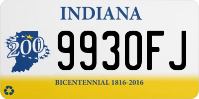 IN license plate 993OFJ