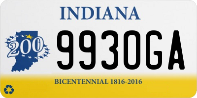 IN license plate 993OGA