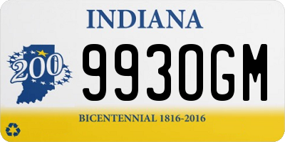 IN license plate 993OGM