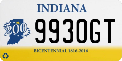 IN license plate 993OGT