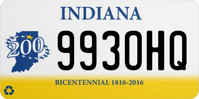 IN license plate 993OHQ