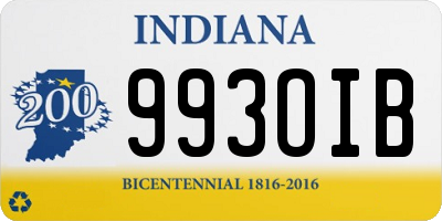 IN license plate 993OIB