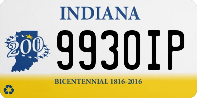 IN license plate 993OIP