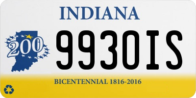 IN license plate 993OIS