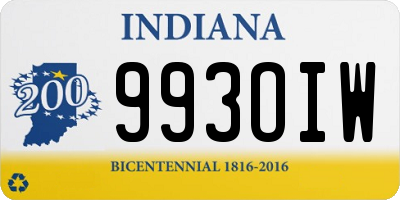 IN license plate 993OIW