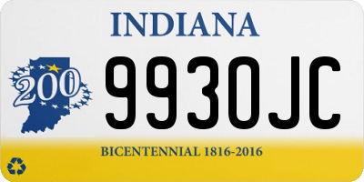 IN license plate 993OJC
