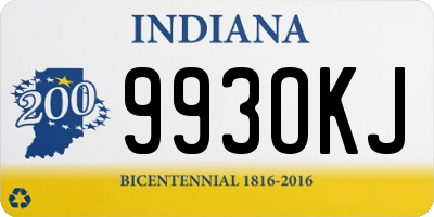 IN license plate 993OKJ