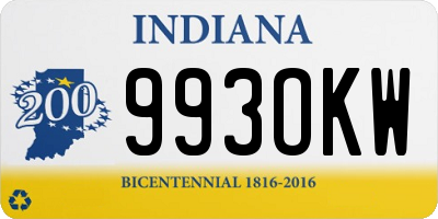 IN license plate 993OKW