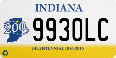 IN license plate 993OLC