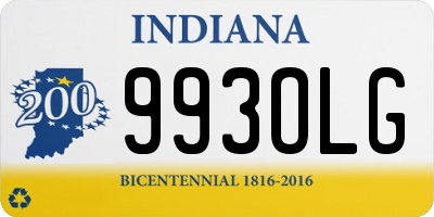 IN license plate 993OLG