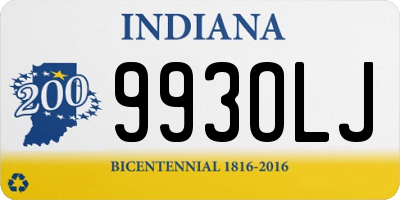 IN license plate 993OLJ