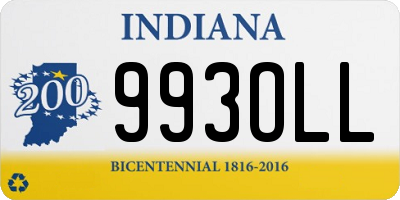 IN license plate 993OLL