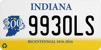 IN license plate 993OLS