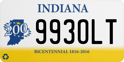 IN license plate 993OLT