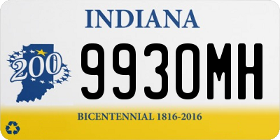 IN license plate 993OMH