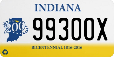 IN license plate 993OOX