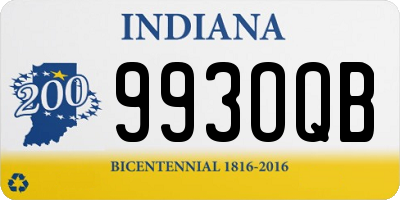 IN license plate 993OQB