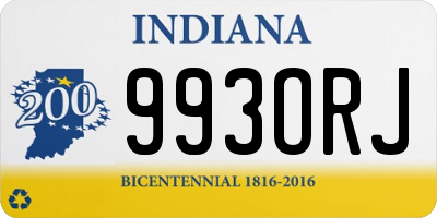 IN license plate 993ORJ